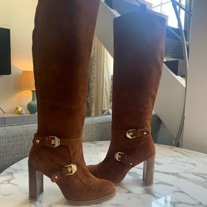 BRAND NEW Stuart Weitzman knee high suede boots
